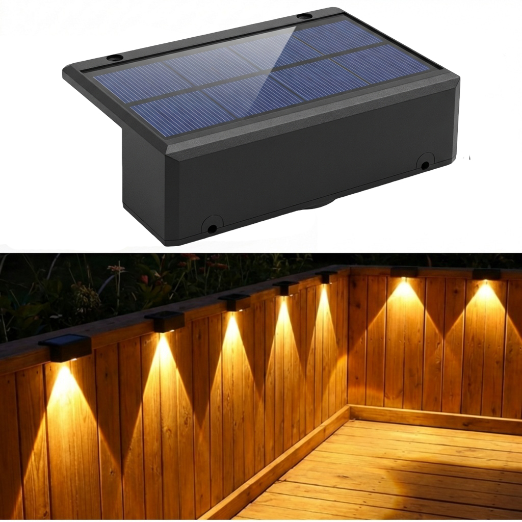 Outdoor Lighting On Fence - Luces Solares para Exteriores IP55, Luces
