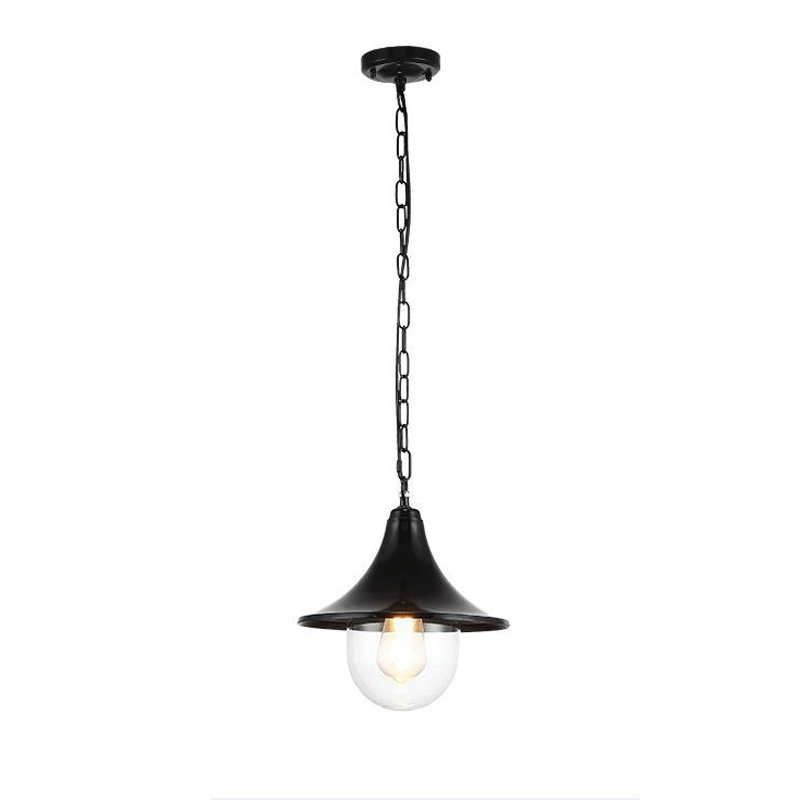 Outdoor Lighting On Fence - Lámpara Colgante Grande para Exteriores, Impermeable,