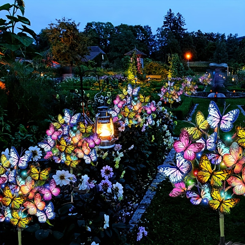 Photocell Outdoor Lighting - Luces LED solares de mariposa para
