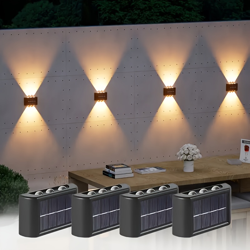 Outdoor Lighting And Decor - Lámpara Solar LED para Exteriores, Impermeable,