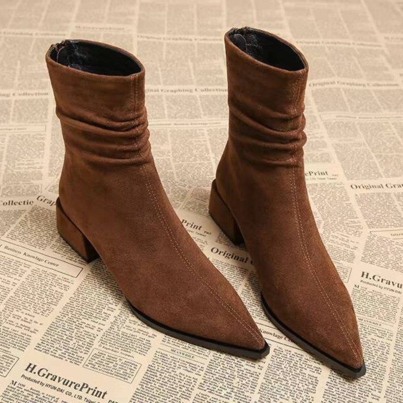 Outdoor Lighting Round - Botas De caballero Retro para Mujer,