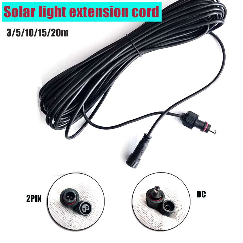 Outdoor Lighting Extension Cable - Cable de extensión de luz Solar