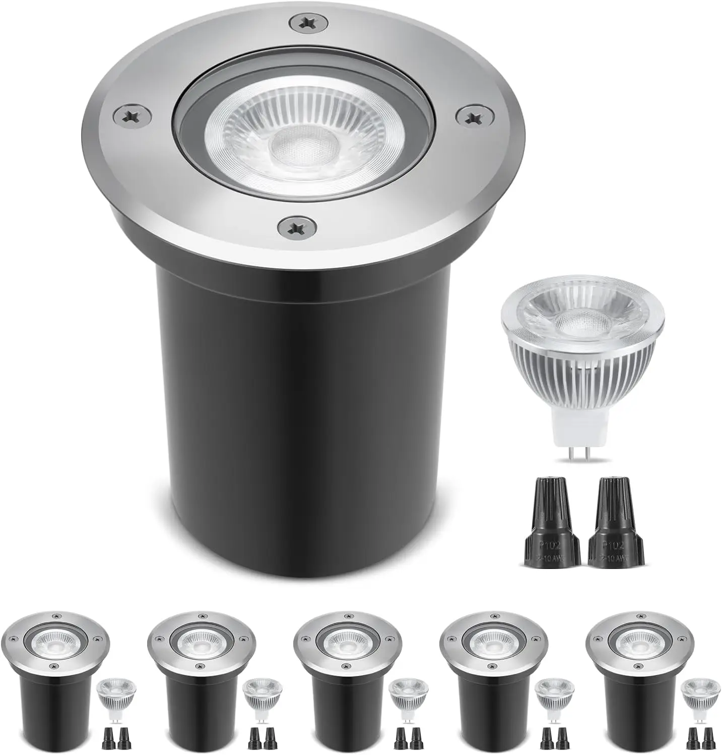 Outdoor Lighting Underground Wiring - Paquete de 6 Luces LED de