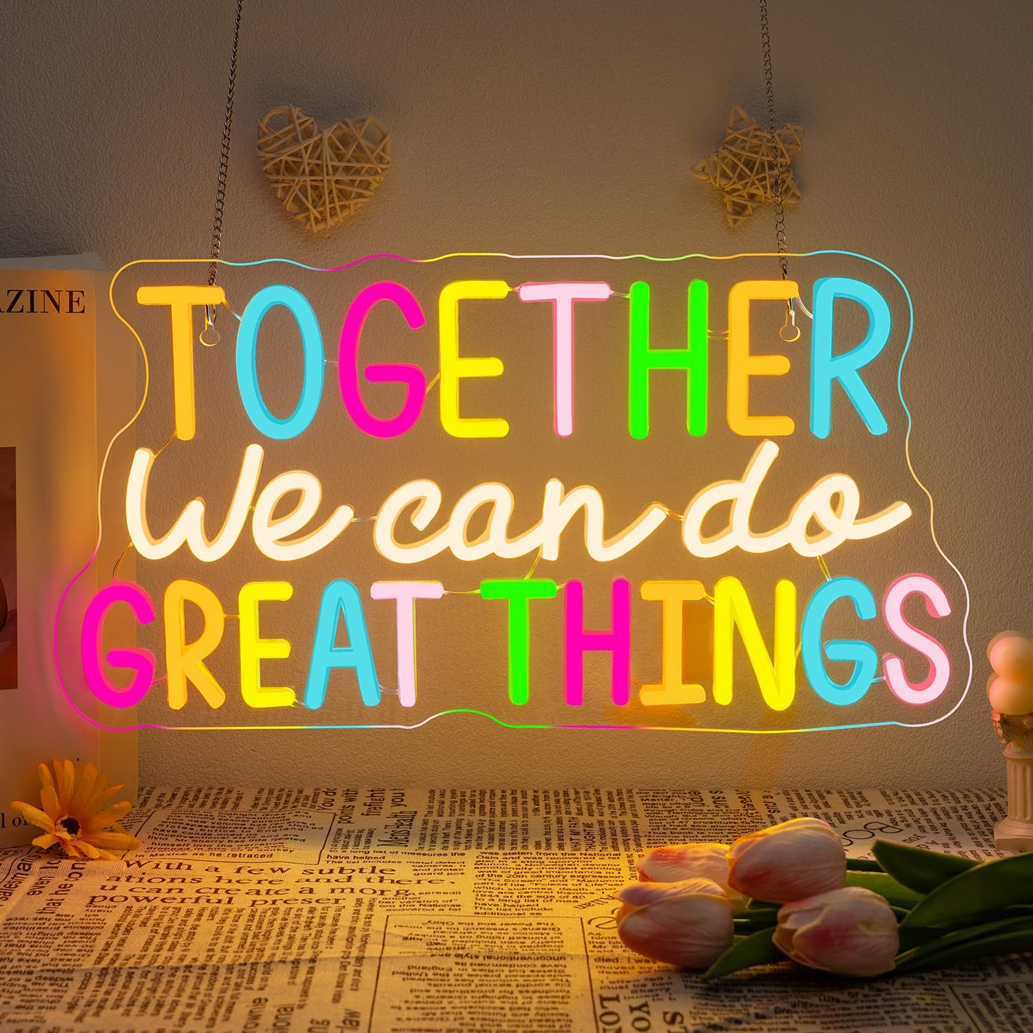 Outdoor Lighting Quotes - Juntos Podemos Hacer Grandes Cosas, Frase