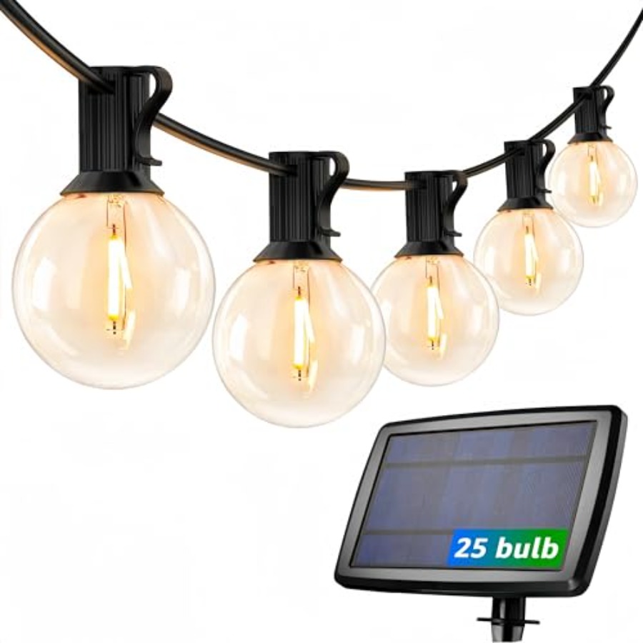 String Light Bistro - Guirnalda de Luces Solares para Exteriores,