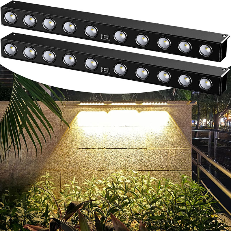 Outdoor Lighting On Fence - Luz Solar de pared para exteriores,