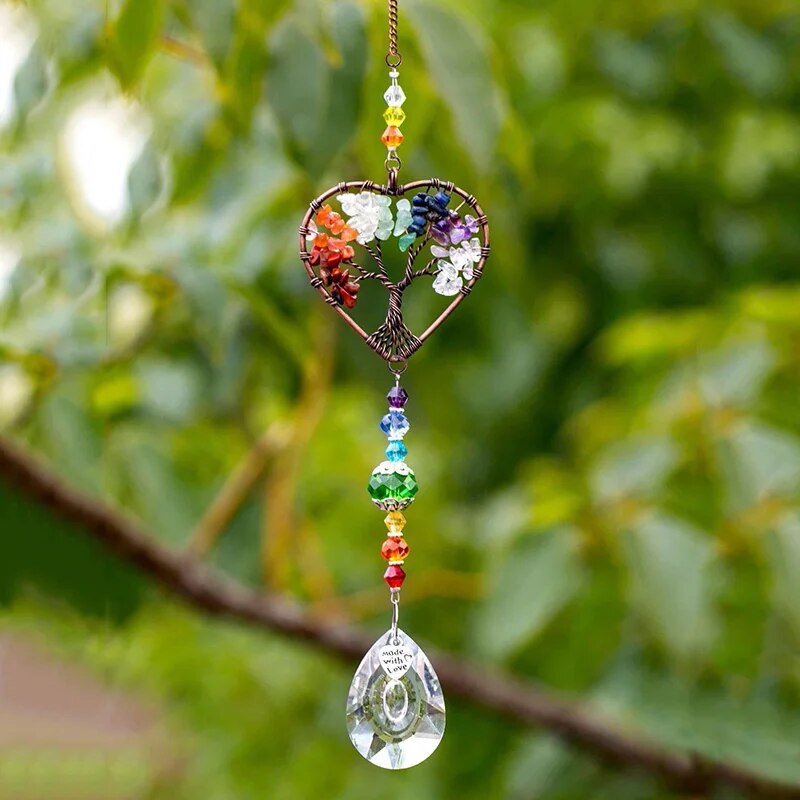 Outdoor Lighting Pendant - Colgante de cristal de árbol de