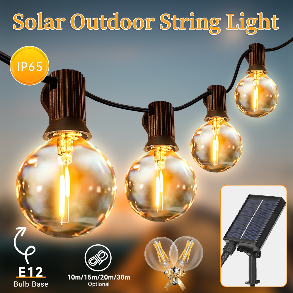 String Light Bistro - Luz Solar LED para exteriores, lámpara