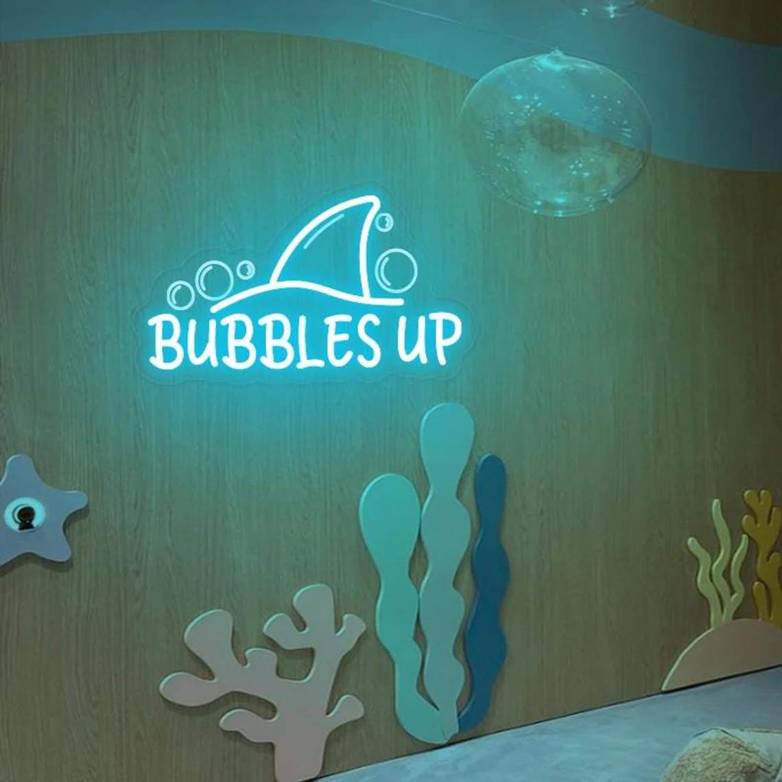 Outdoor Lighting Quotes - Letrero de Neón Bubbles Up, Letrero