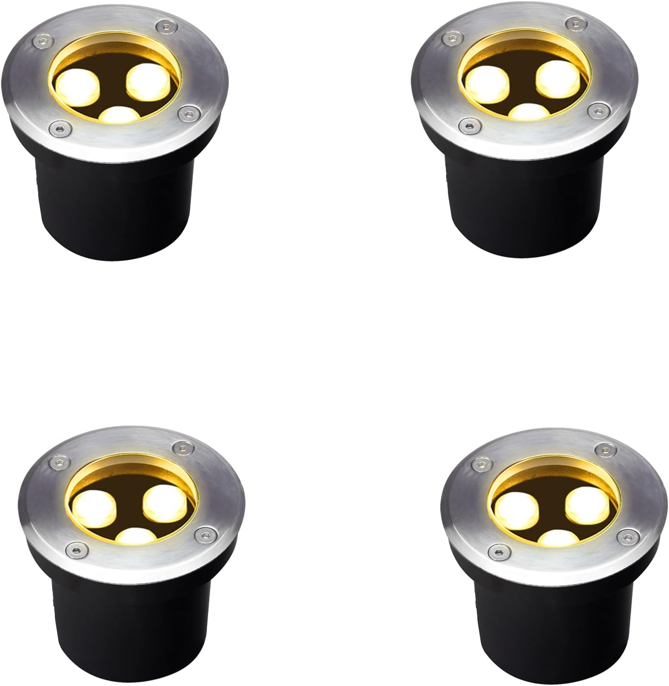 Outdoor Lighting Underground Wiring - Paquete de 4 luces para exteriores