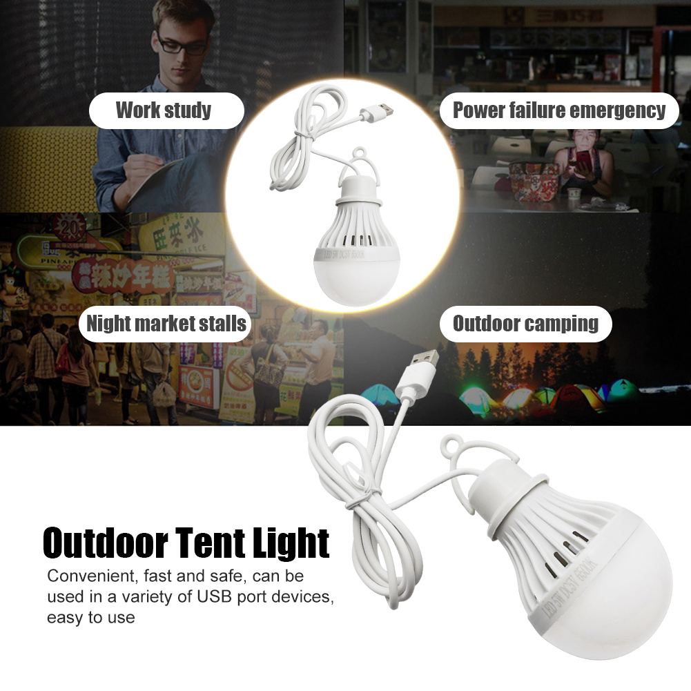 Outdoor Lighting Quotes - Bombilla LED USB para Camping, Linterna