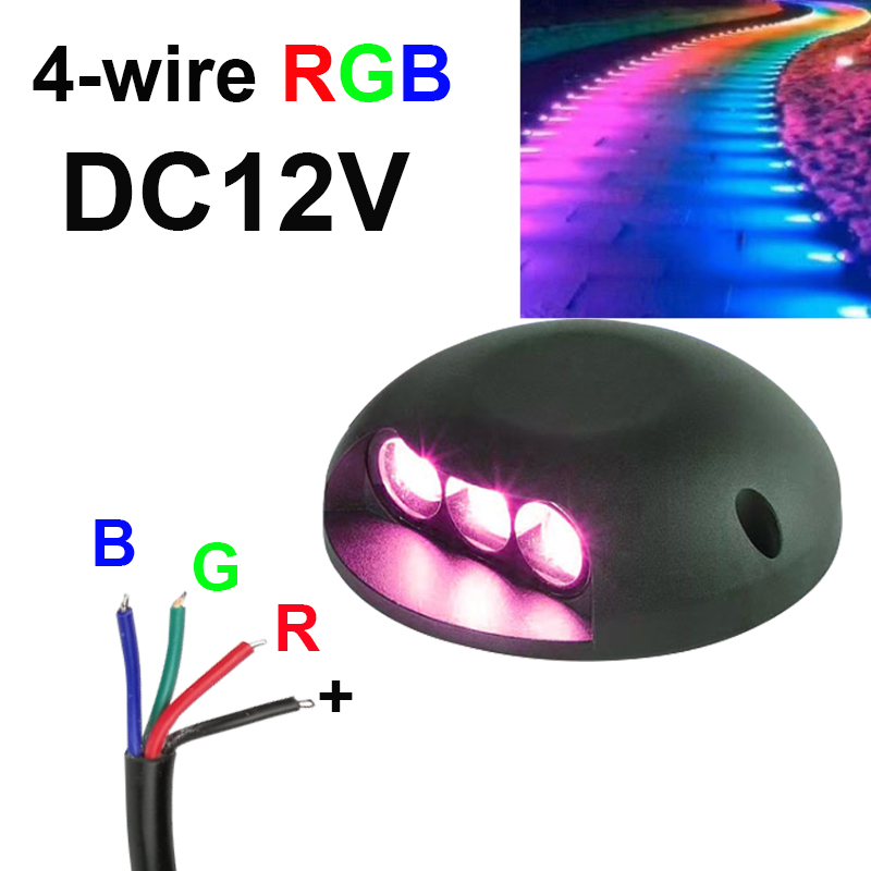 Outdoor Lighting Underground Wiring - Lámpara LED RGB Impermeable de 9W