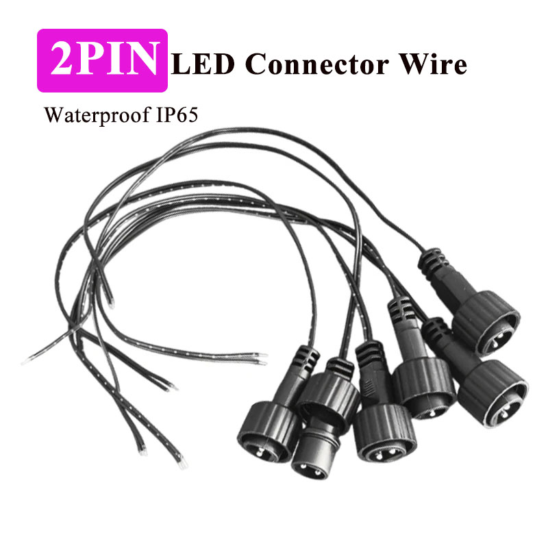 Outdoor Lighting Extension Cable - Conector LED de 2 Pines para