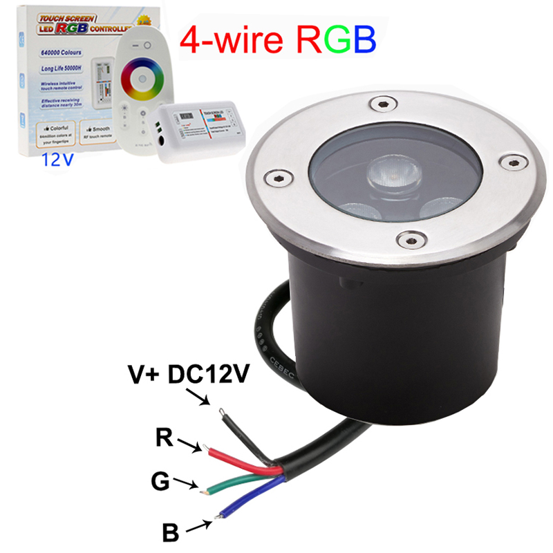 Outdoor Lighting Underground Wiring - Lámpara de suelo con control externo,