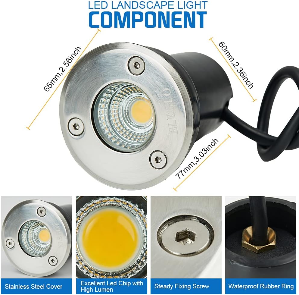Iluminación de Paisaje de Bajo - Outdoor Lighting Underground Wiring reseña y precio
