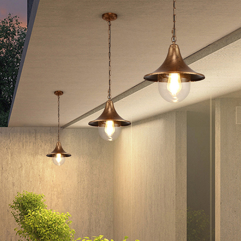 Lámpara Colgante Grande para E - Outdoor Lighting On Fence reseña y precio