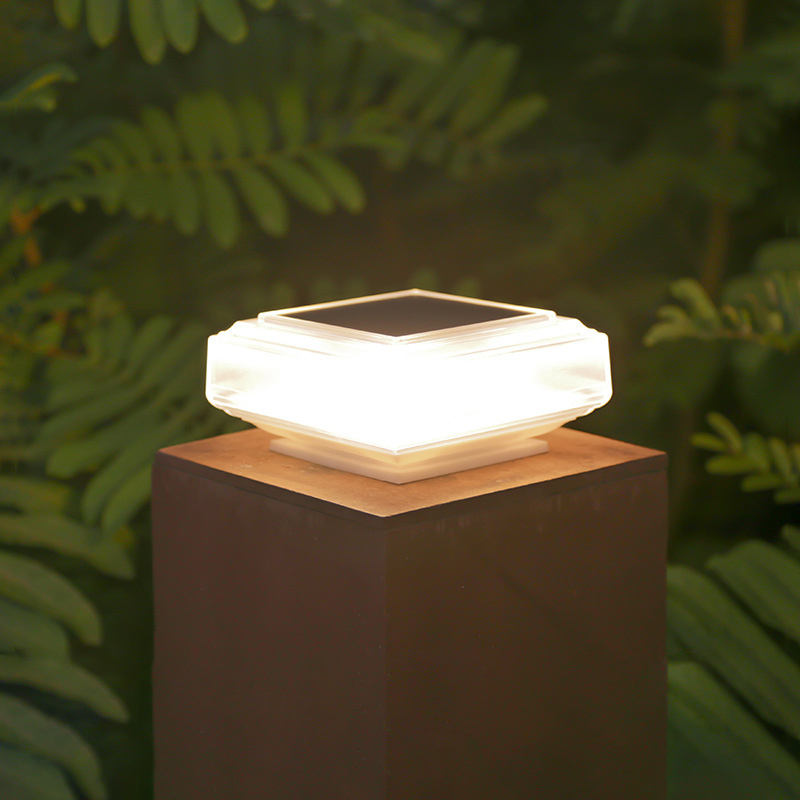 Luces Solares Modernas Transpa - Outdoor Lighting On Fence reseña y precio