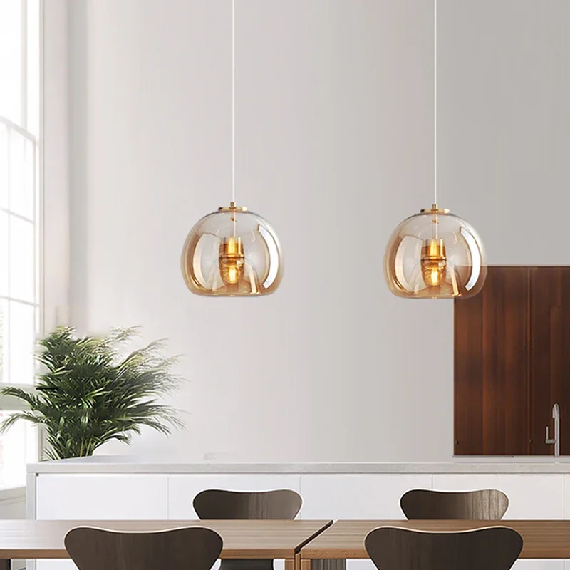 Luz colgante de cristal LED, l - Outdoor Lighting Pendant reseña y precio