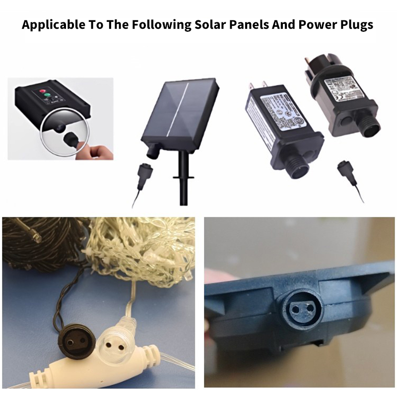Conector LED de 2 Pines con Ca - Outdoor Lighting Extension Cable reseña y precio