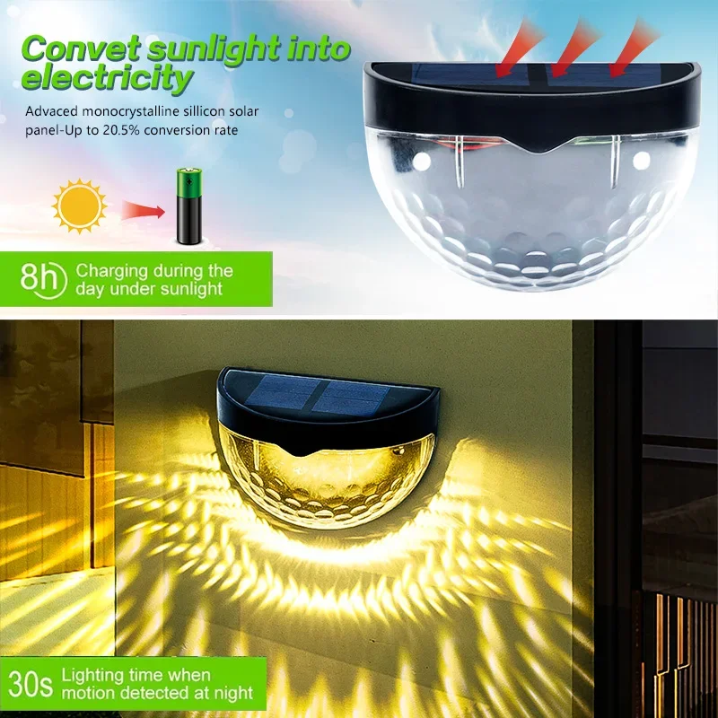 Luces LED solares para valla,  - Outdoor Lighting On Fence reseña y precio