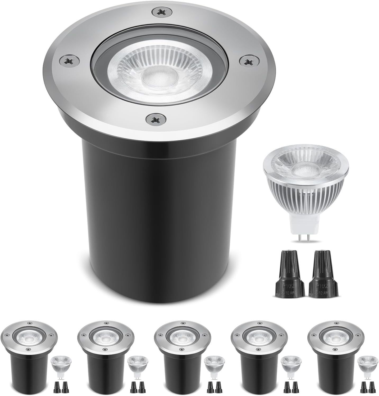 Paquete de 6 luces LED de pozo - Outdoor Lighting Underground Wiring reseña y precio