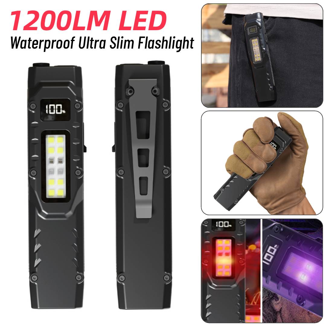 Linterna LED ultrafina con cli - Outdoor Lighting Switch reseña y precio