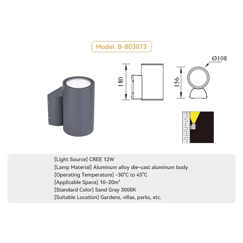 Lámpara de Pared Decorativa pa - Outdoor Lighting And Decor reseña y precio