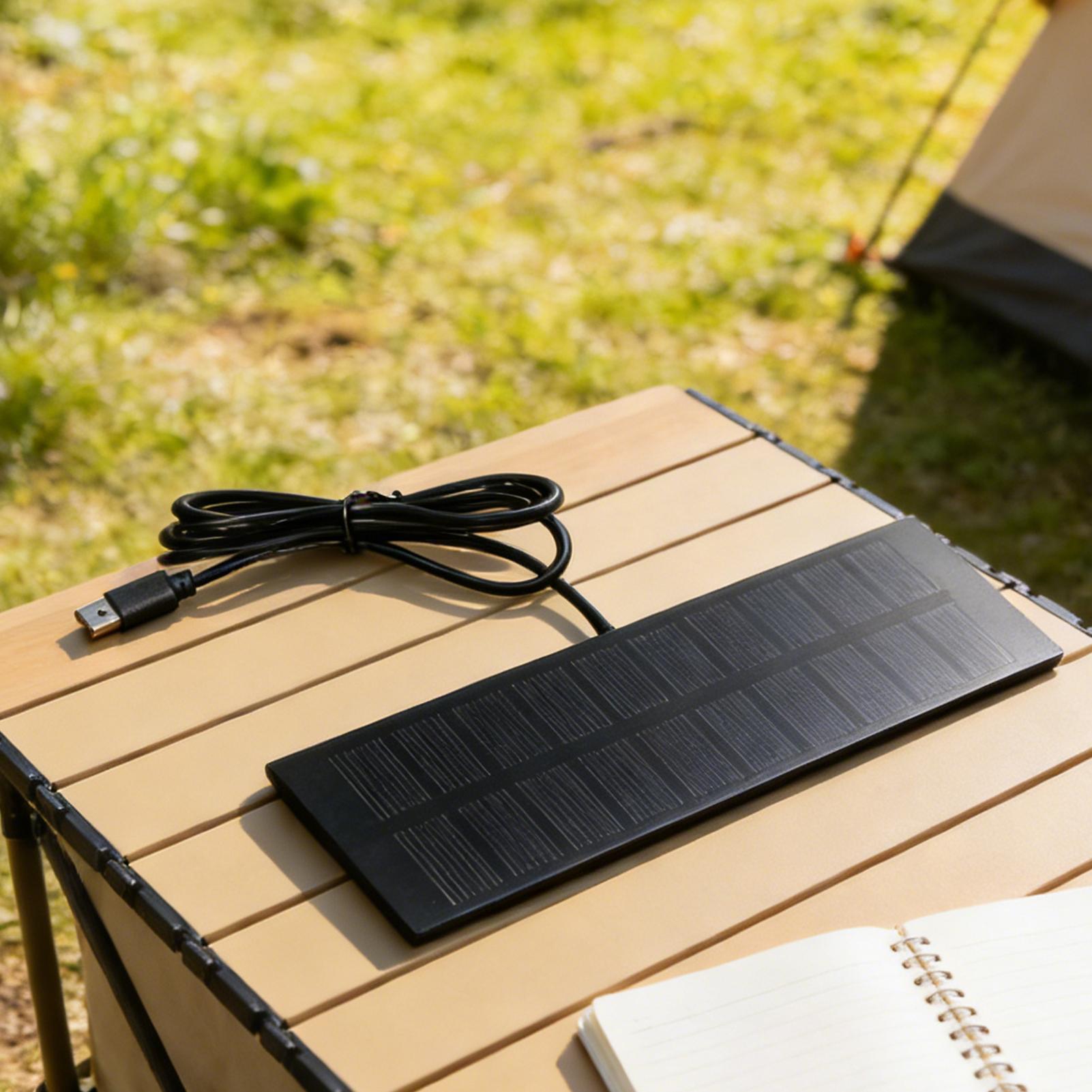 Panel Solar Portátil de 5W 5V, - Photocell Outdoor Lighting reseña y precio