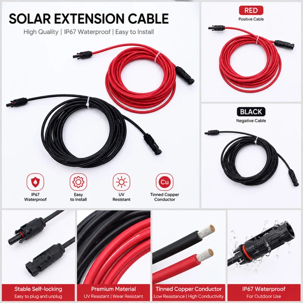 Cable de Extensión Solar de 1- - Outdoor Lighting Extension Cable reseña y precio
