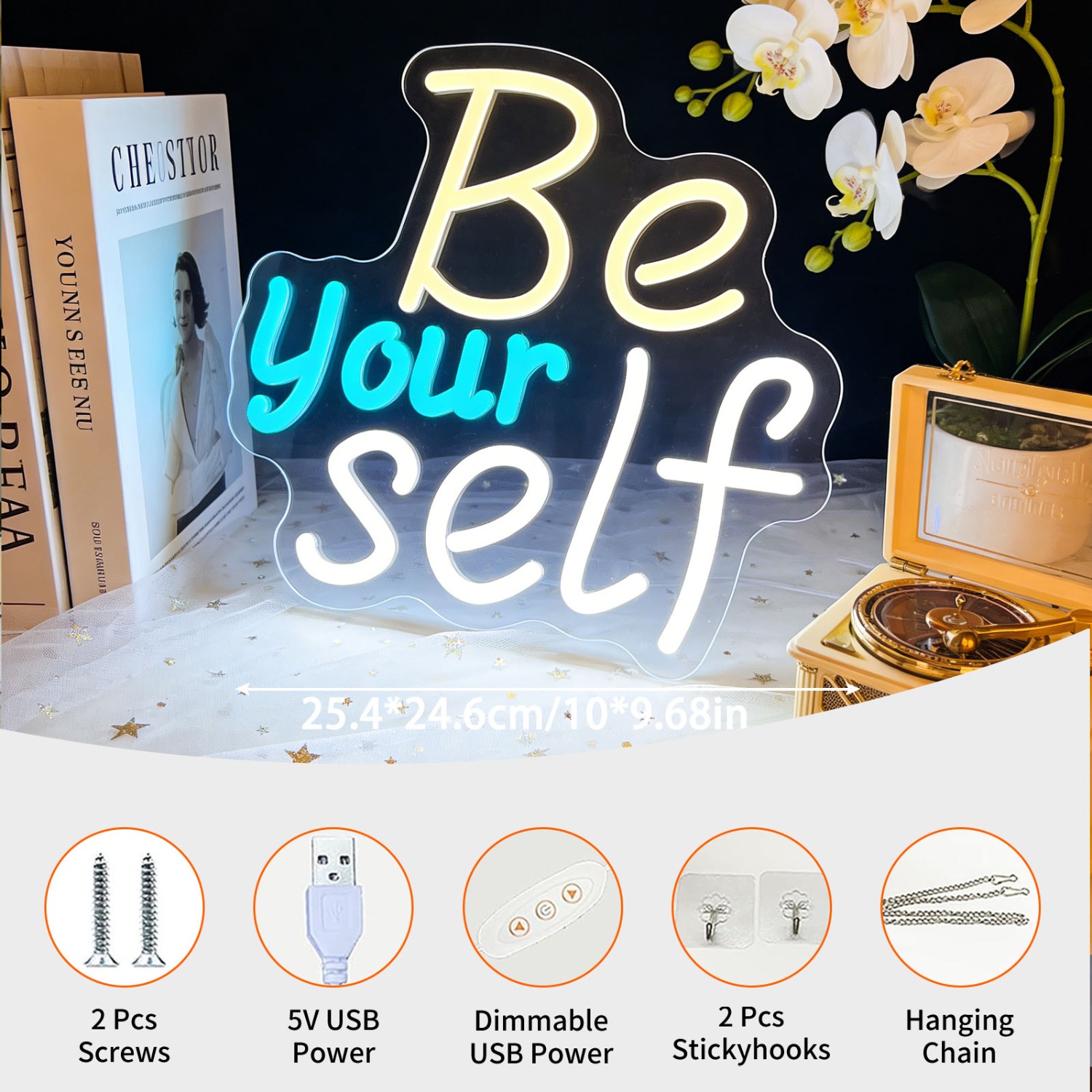 Letrero de Neón Inspirador 'Be - Outdoor Lighting Quotes reseña y precio