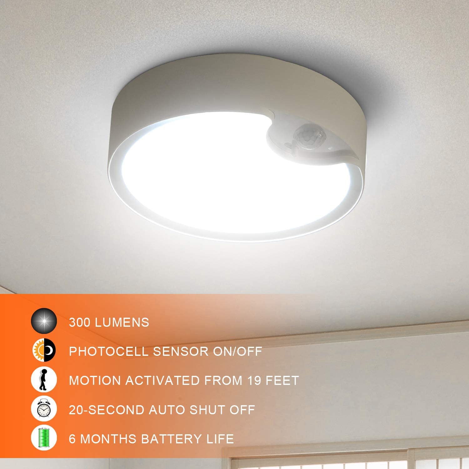 Luces de techo con sensor de m - Outdoor Lighting With Motion Sensor reseña y precio