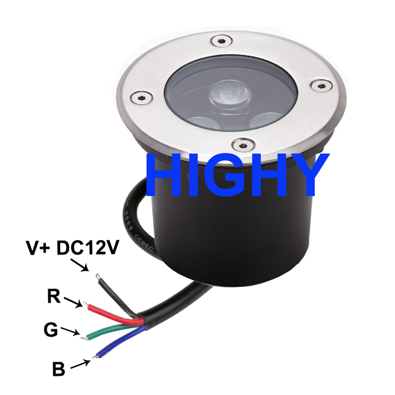 Luz LED subterránea RGB de 4 c - Outdoor Lighting Underground Wiring reseña y precio