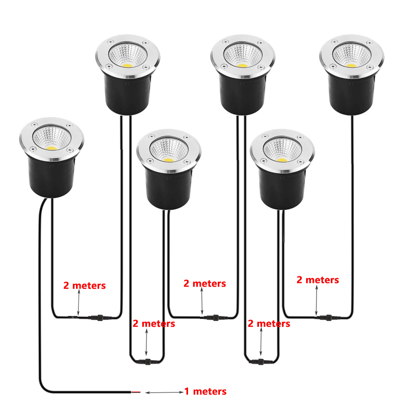 Luz LED Subterránea Empotrada  - Outdoor Lighting Underground Wiring reseña y precio