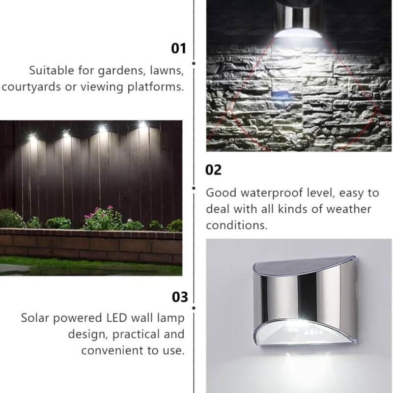 Luz Solar de jardín de acero i - Outdoor Lighting On Fence reseña y precio