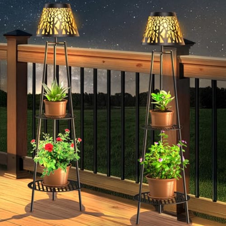 Paquete de 2 Lámparas Solares  - Outdoor Lighting And Decor reseña y precio