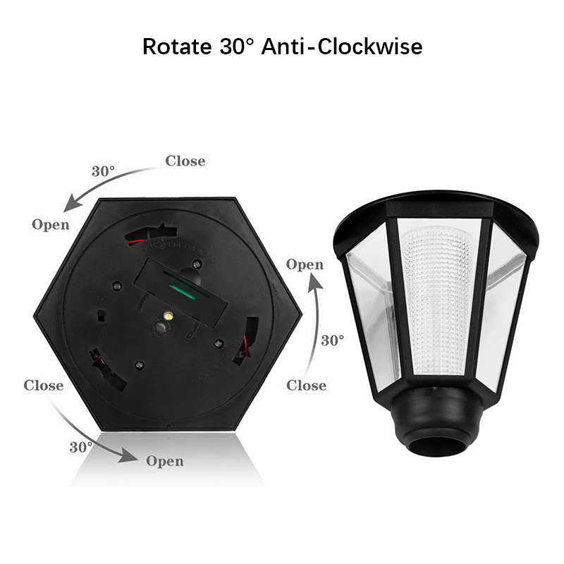 Lámpara de pared solar retro,  - Outdoor Lighting On Fence reseña y precio