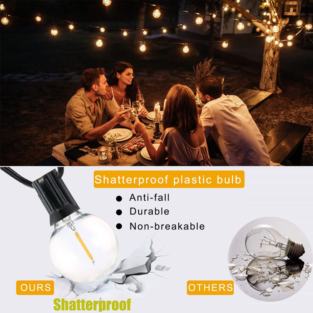 Guirnalda de Luces G40 de 8M/1 - String Light Bistro reseña y precio