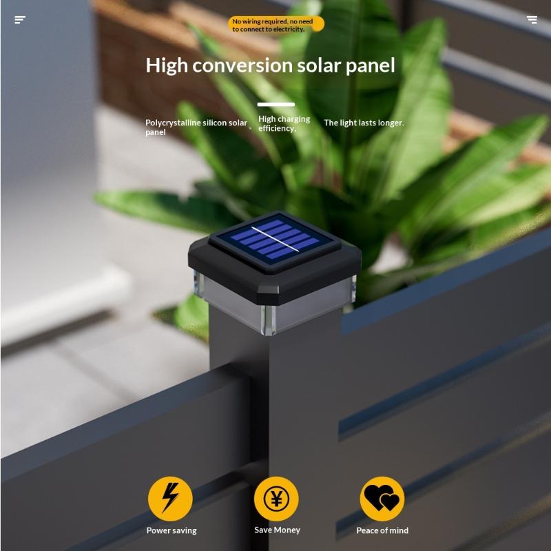 Lámpara Solar LED para Postes  - Outdoor Lighting On Fence reseña y precio