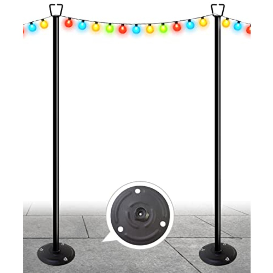 Postes de 10 pies para luces d - String Light Bistro reseña y precio