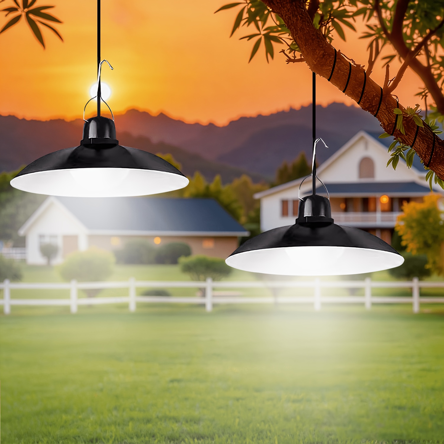 Lámpara colgante solar LED par - Outdoor Lighting Pendant reseña y precio