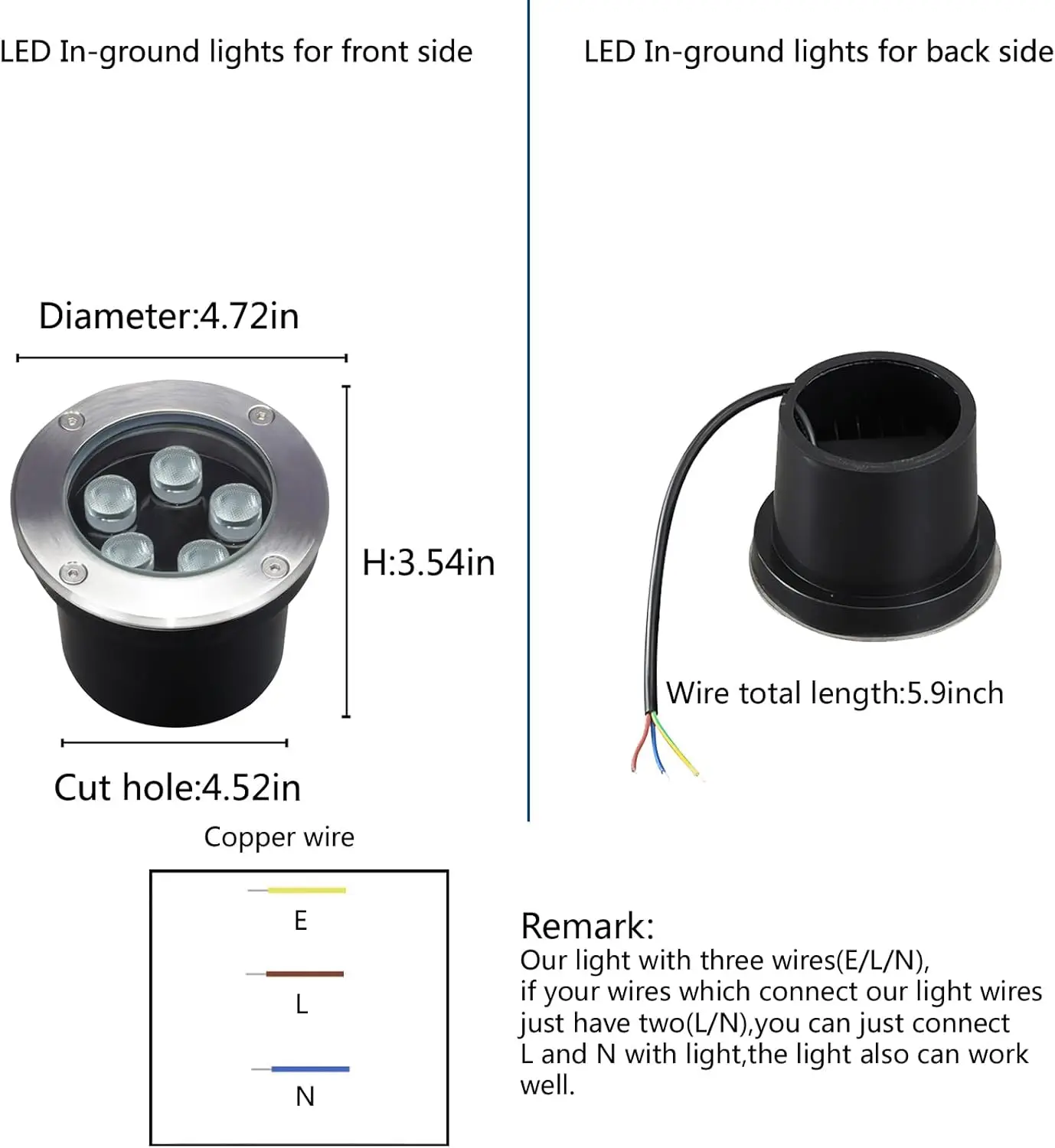 Luces empotrables para caminos - Outdoor Lighting Underground Wiring reseña y precio