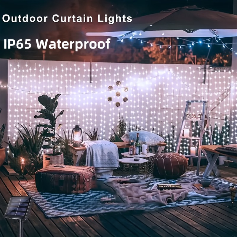 Luces de cortina solares 100/2 - Outdoor Lighting On Fence reseña y precio