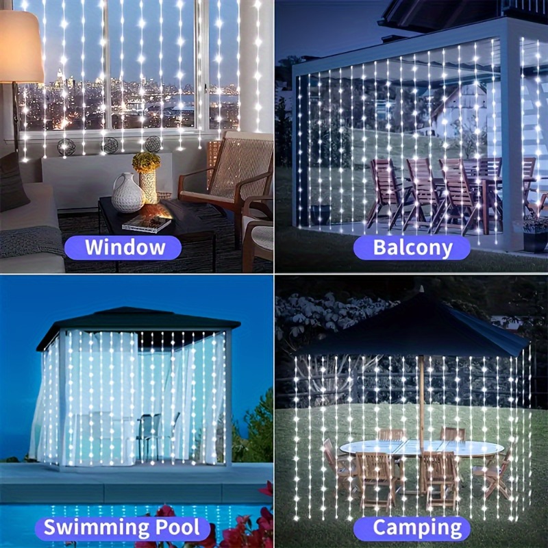 Luces de cortina solares 100/2 - Outdoor Lighting On Fence reseña y precio
