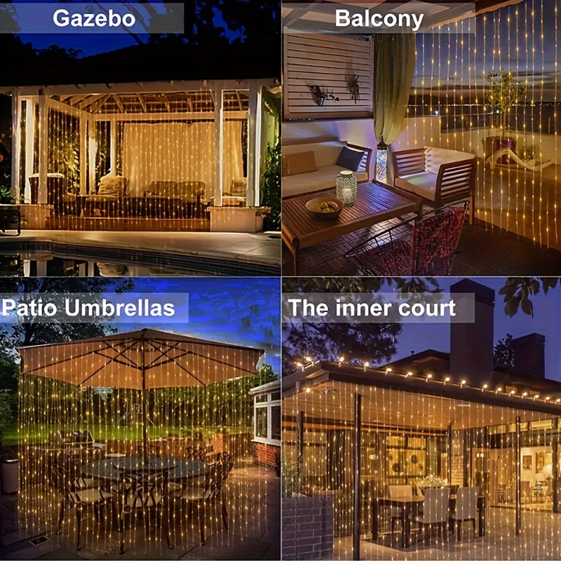 Luces de cortina solares 100/2 - Outdoor Lighting On Fence reseña y precio