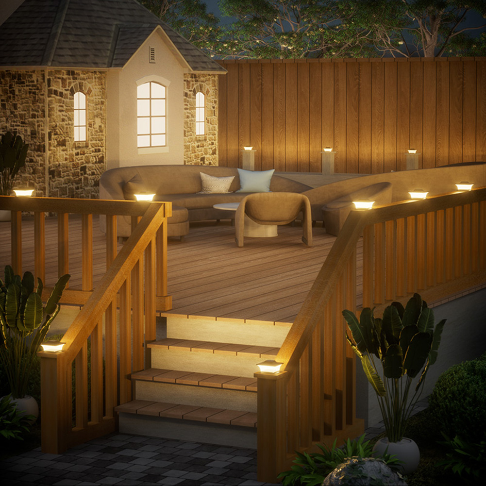 Luz Solar LED para Poste de Ce - Outdoor Lighting On Fence reseña y precio
